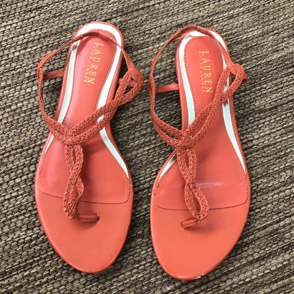 Lauren Ralph Lauren Shoes - Lauren Ralph Lauren Rope Sandals Orange Size 8 Lauren Ralph Lauren Shoes - Lauren Ralph Lauren Rope Sandals Orange Size 8